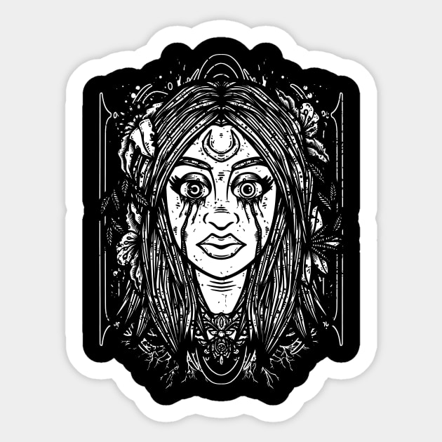 Lillith Faced Sticker by MasticisHumanis